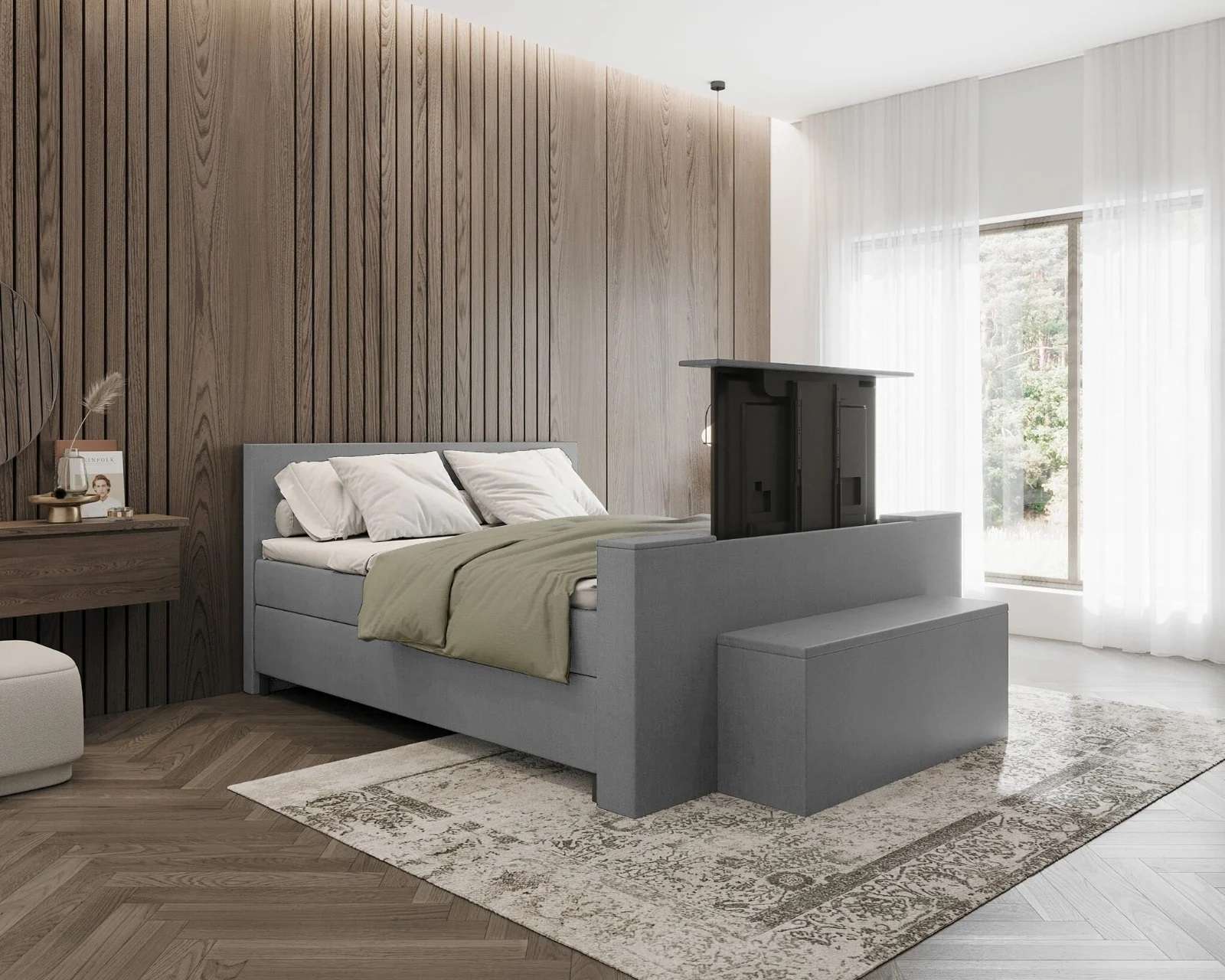 Boxspring met Tv lift Tongeren