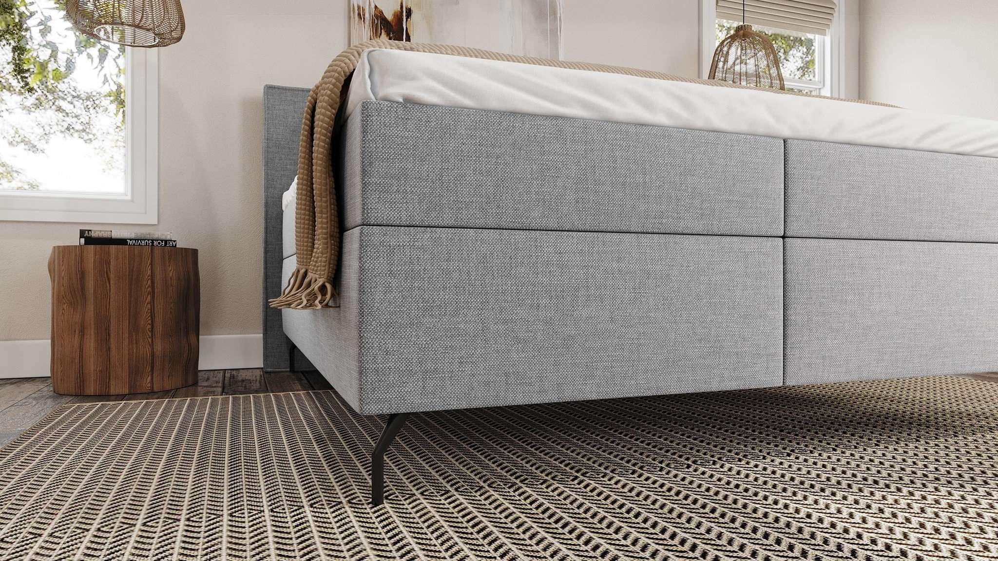 Boxspring Arnhem Zuid Voor aanzicht ingezoomd