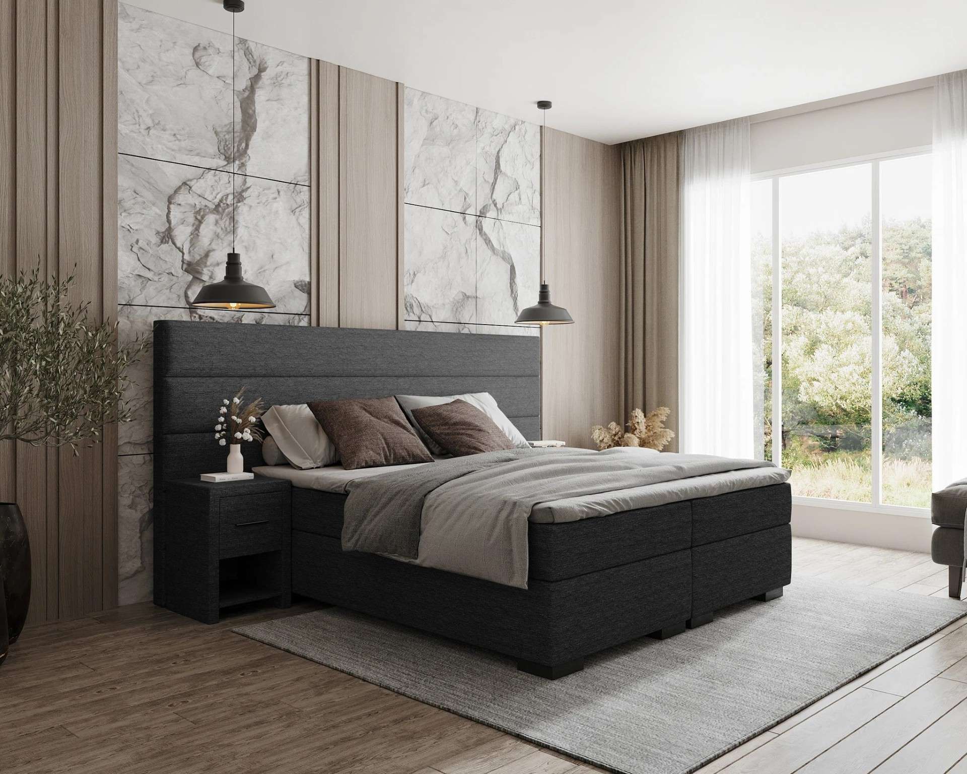 Boxspring Sint Willebrord voor zij aan zicht